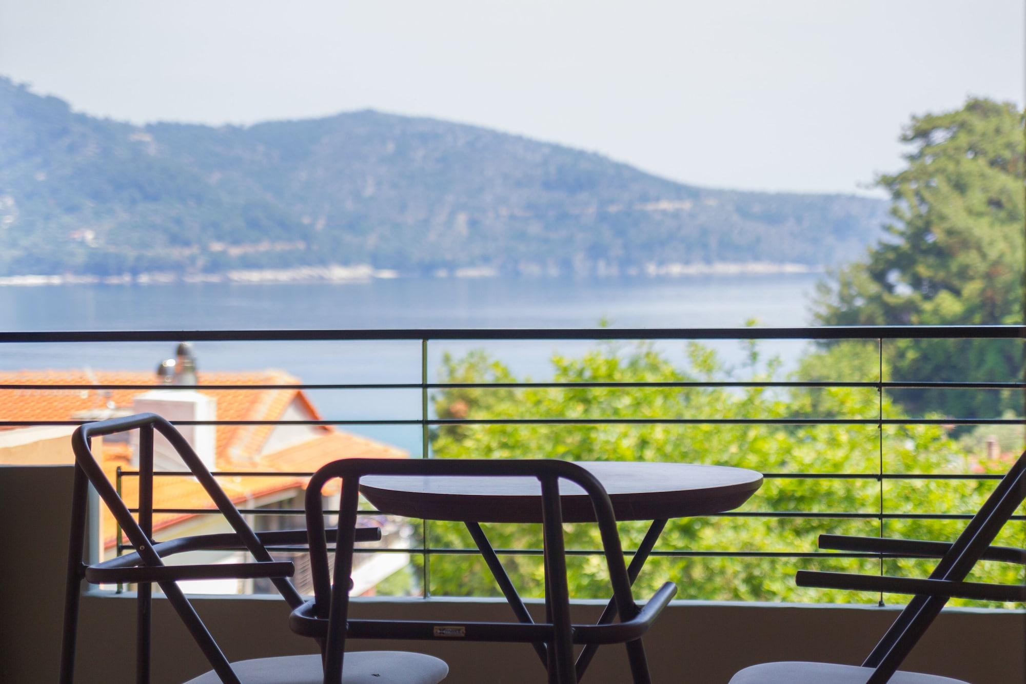 Ntinas Villa With Sea View سكالا بوتامياس المظهر الخارجي الصورة