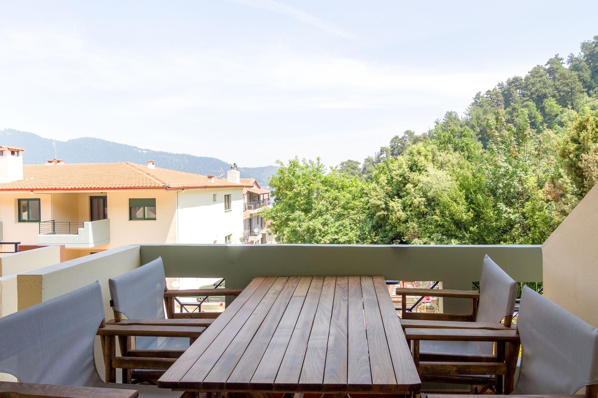 Ntinas Villa With Sea View سكالا بوتامياس المظهر الخارجي الصورة