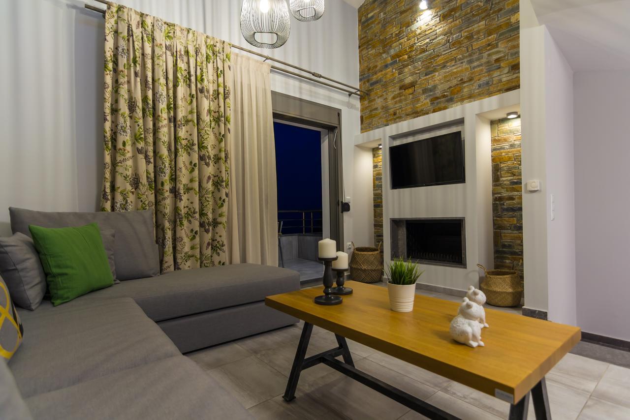 Ntinas Villa With Sea View سكالا بوتامياس المظهر الخارجي الصورة