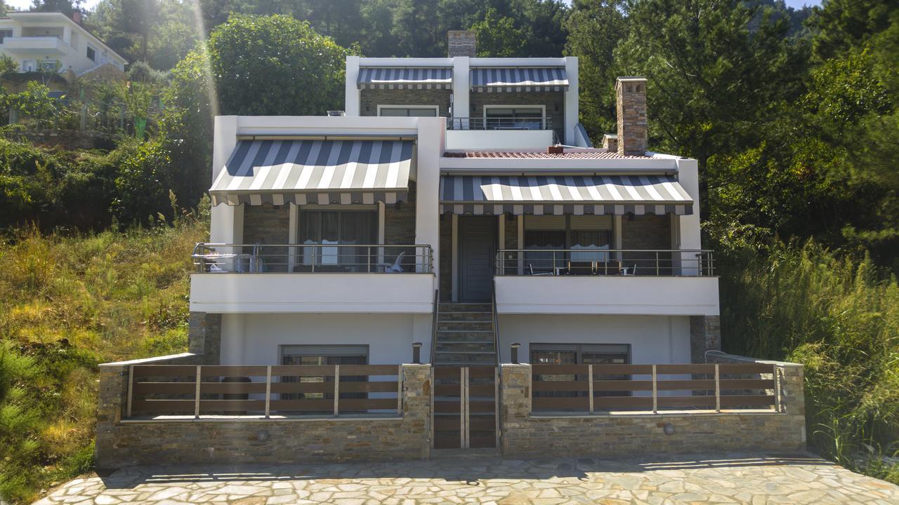 Ntinas Villa With Sea View سكالا بوتامياس المظهر الخارجي الصورة