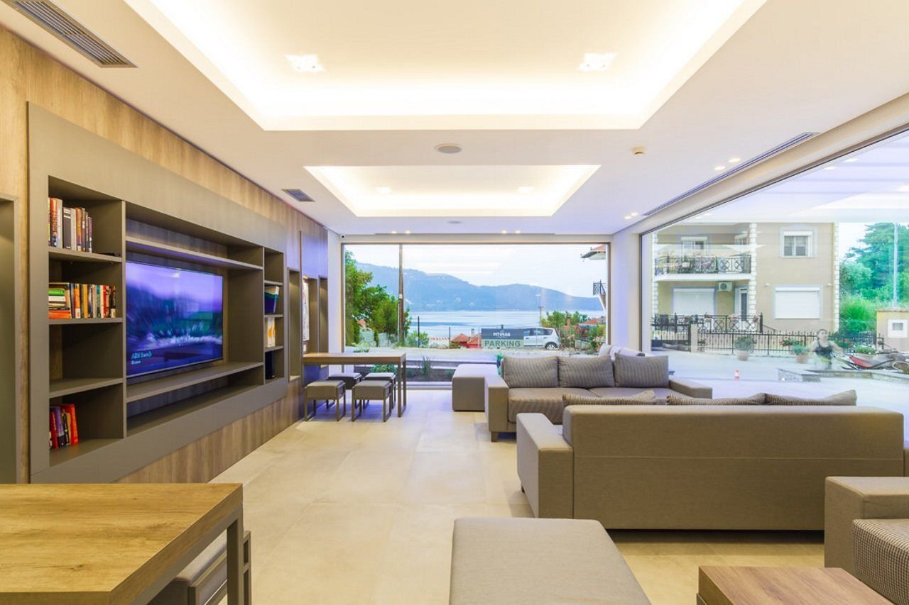 Ntinas Villa With Sea View سكالا بوتامياس المظهر الخارجي الصورة